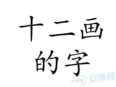 筆畫12|12画的字